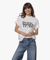ANINE BING Avi Paris Oversized T-shirt - Ivory