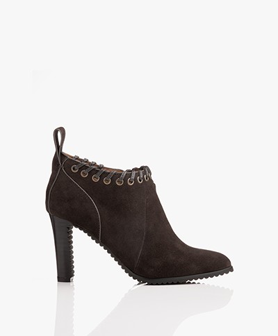 See by Chloé Suede Low Ankle Boots - Grafite