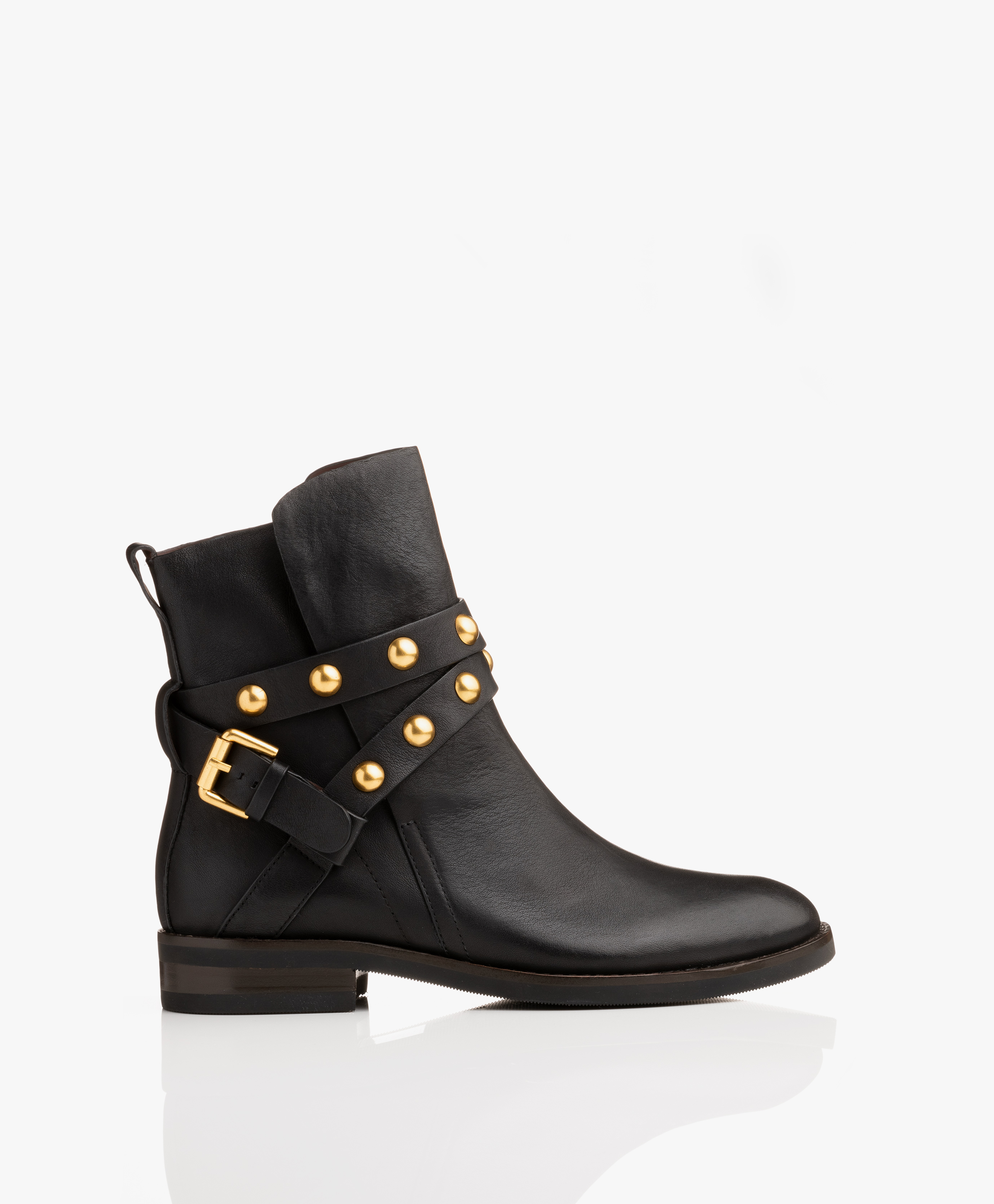 See by Chloé Janis Leather Ankle Boots 