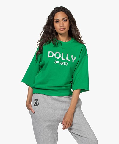 Dolly Sports Team Dolly Halflange Mouwen Sweatshirt - Groen