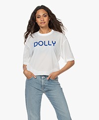 Dolly Sports Team Dolly Perforated Printed Mesh T-shirt - White