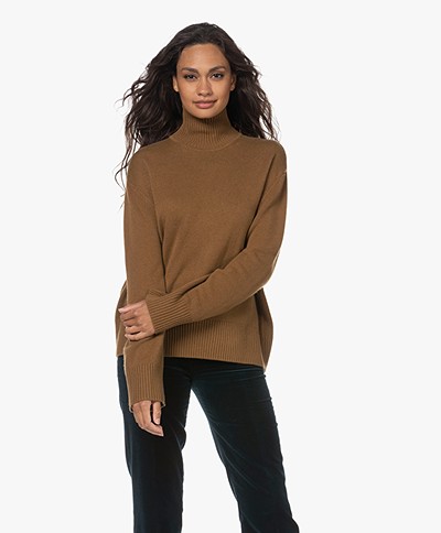 Drykorn Perima Fine Knitted Turtleneck Sweater - Brown