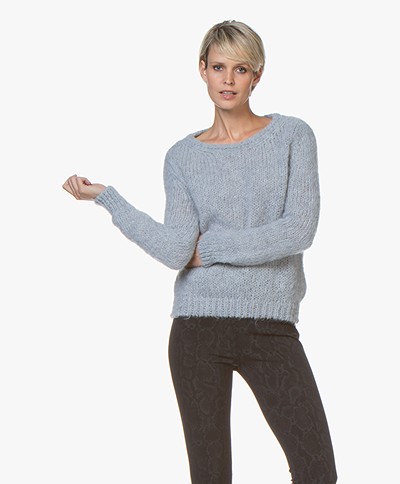 American Vintage Manina Wool Blend Sweater - Polar Melange