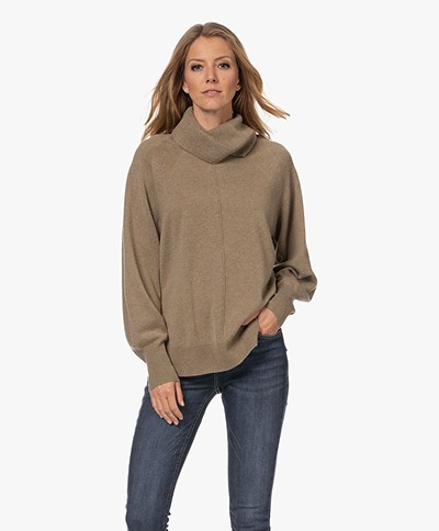 Repeat Wool and Cashmere Turtleneck Sweater - Taupe
