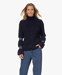 Josephine & Co Kira Alpaca and Wool Blend Sweater - Dark Blue