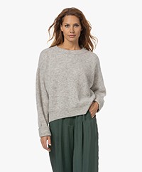 American Vintage Vitow Alpaca-Wolmix Trui - Lichtgrijs
