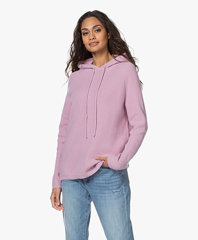 Sibin/Linnebjerg Freja Knitted Hooded Sweater - Sweet pink