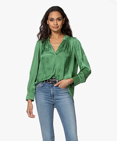 Zadig & Voltaire Tink Japanese Satin Blouse - Amande