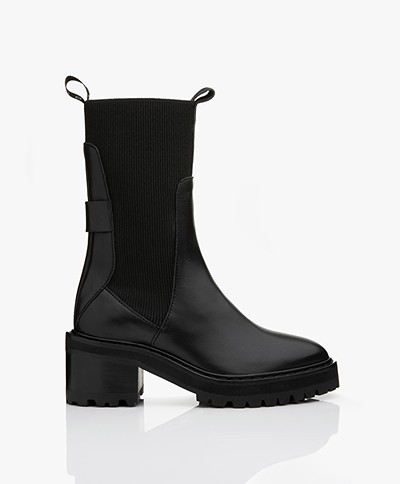 IRO Batna Leather Chelsea Boots - Black