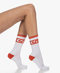 Dolly Sports Jackie Retro Logo Socks - Dolly Orange