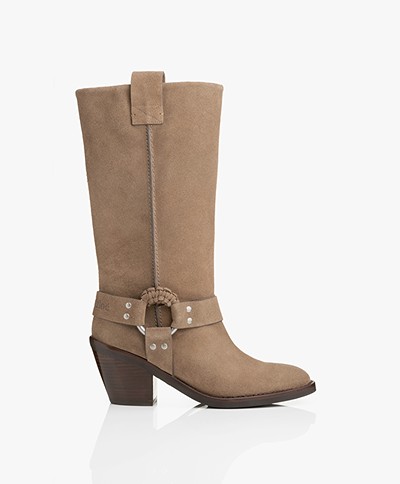 See By Chloé Crosta Suede Boots - Taupe