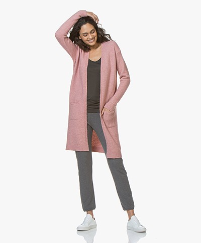 BY-BAR Nisa Mid Length Open Cardigan - Ash Rose