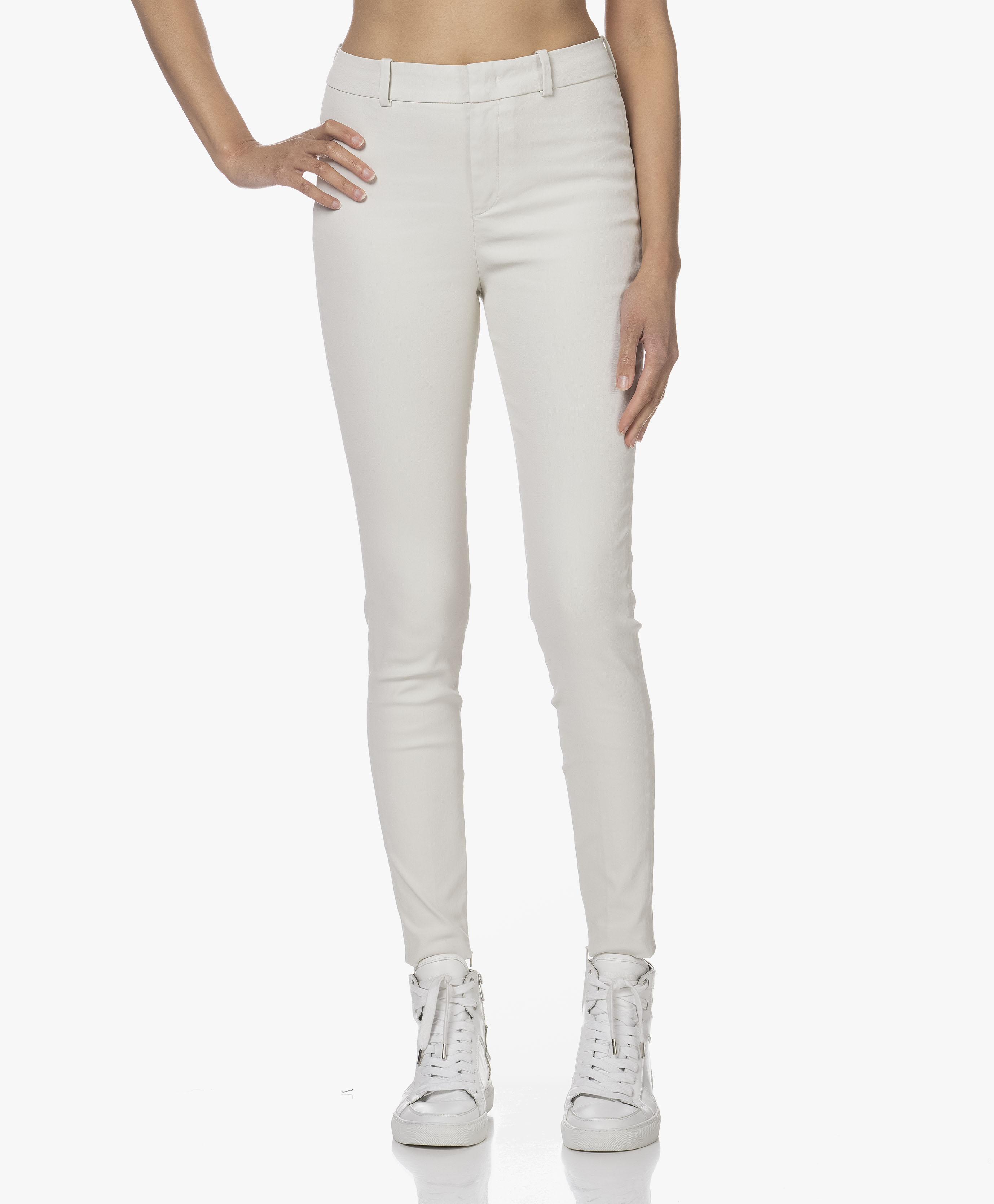 off white skinny pants