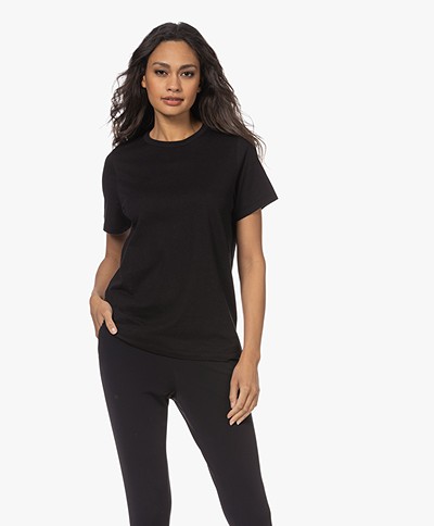Resort Finest Cotton-Cashmere Relaxed T-shirt - Black