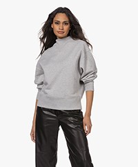 Filippa K Batwing Organic Cotton Sweatshirt - Light Grey Melange