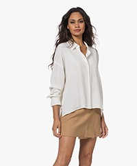 Drykorn Cloelia Silk Blend Crepe Shirt - Off-white