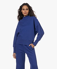 Filippa K Batwing Organic Cotton Sweatshirt - Pacific Blue