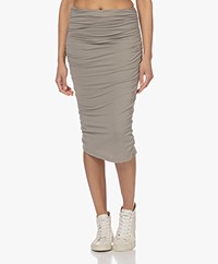 James Perse High Waisted Pencil Skirt - Concrete