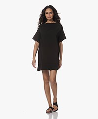 Woman by Earn Lon Crepe Mini Dress - Black