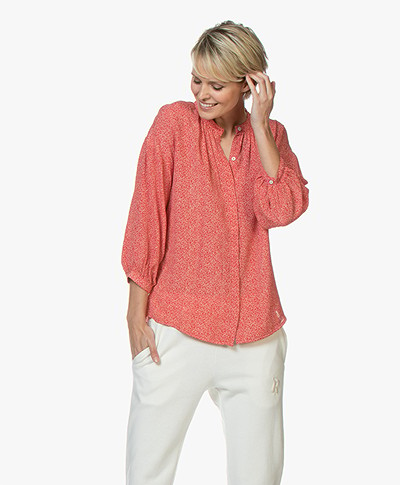 BY-BAR Cecile Dotted Viscose Blouse - Salsa