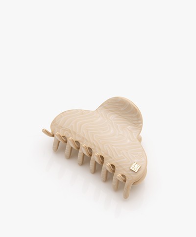 Bon Dep Soft Medium Hair Claw - Ivory