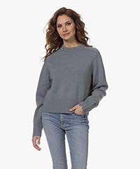 extreme cashmere N°167 Please Cropped Cashmere Trui - Sage