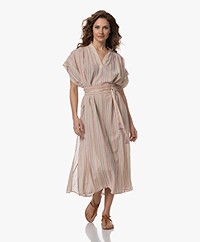 Vanessa Bruno Cyndie Striped Cotton Kaftan Dress - Multicolored