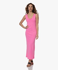 American Vintage Sonoma Jersey Tank Dress - Pink Acid Fluo