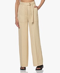 Les Coyotes de Paris Lora Viscosemix Twill Pantalon - Merinque