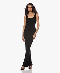 VIVEH  Sapphire Sleeveless Jersey Maxi Dress - Black