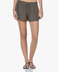 James Perse Silk Charmeuse Shorts - Tire