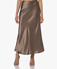 By Malene Birger Boshan Satijnen Maxi Rok - Shitake 