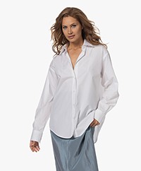 Filippa K Oversized Cotton Poplin Shirt - White