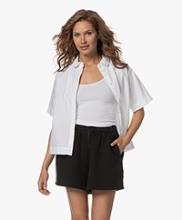 GAI+LISVA Elena Short Sleeve Poplin Shirt - White