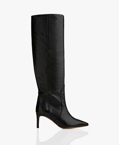 IRO Hygie Leather Knee-high Boots - Black
