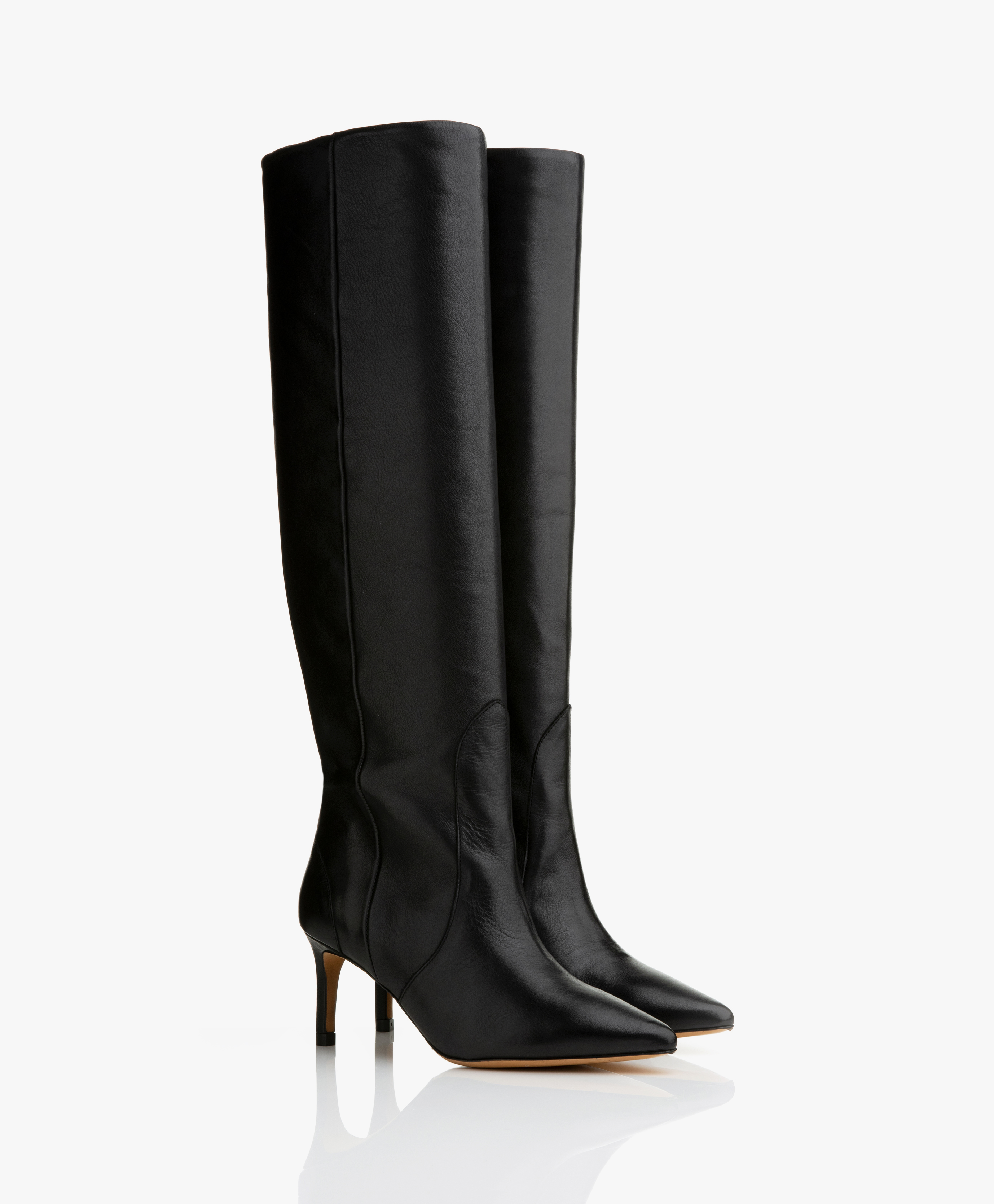 IRO Hygie Leather Knee-high Boots - Black - 21wwp36hygie