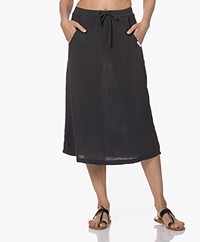 Penn&Ink N.Y Muslin A-line Skirt - Asphalt