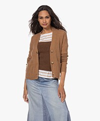 Skin Patou Ribgebreid Cashmere Vest - Dark Vicuna