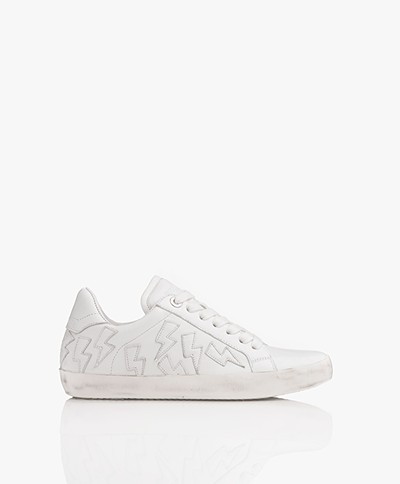 Zadig & Voltaire Flash Leather Sneakers - White