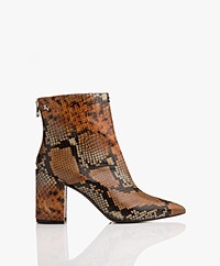 Zadig & Voltaire Glimmer Wild Snake Print Ankle Boots - Multicolor