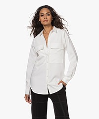 Woman by Earn Avelon Utility Crepe Blouse - Off-white