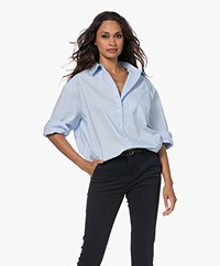 Josephine & Co Timme Oversized Cotton Shirt - Light Blue