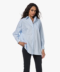 Josephine & Co Timme Oversized Cotton Shirt - Light Blue