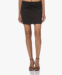 Filippa K Twill Wool Blend Mini Pencil Skirt - Black