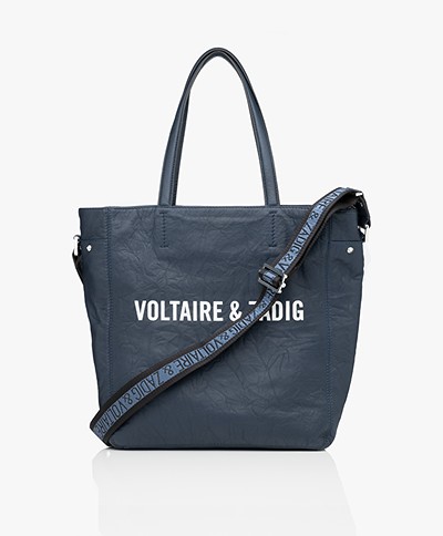 Zadig & Voltaire Dottie Voltaire Leather Shoulder Bag - Ink