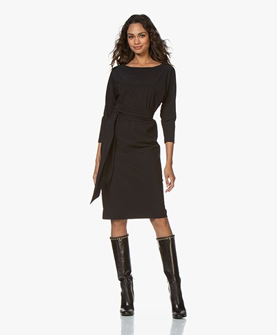 LaDress Caroline Travel Jersey Knee-length Dress - Black  