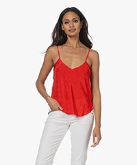 Zadig & Voltaire Casel Jacquard Wings Silk Top - Japon