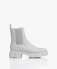 Copenhagen Studios Leather Chelsea Boots - Light Grey