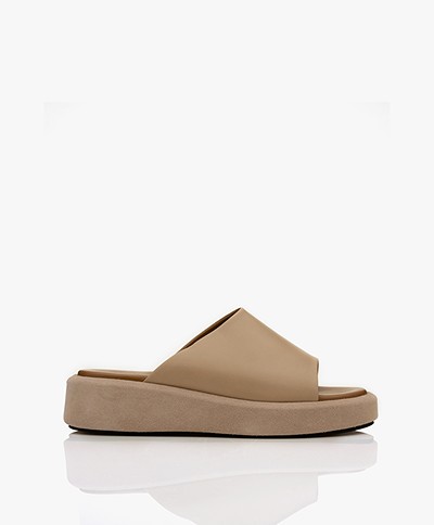 ATP Atelier Pacci Nappa Leather Slipper Sandals - Sand
