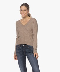 Zadig & Voltaire Vivi Patch Cashmere Sweater - Oatmeal
